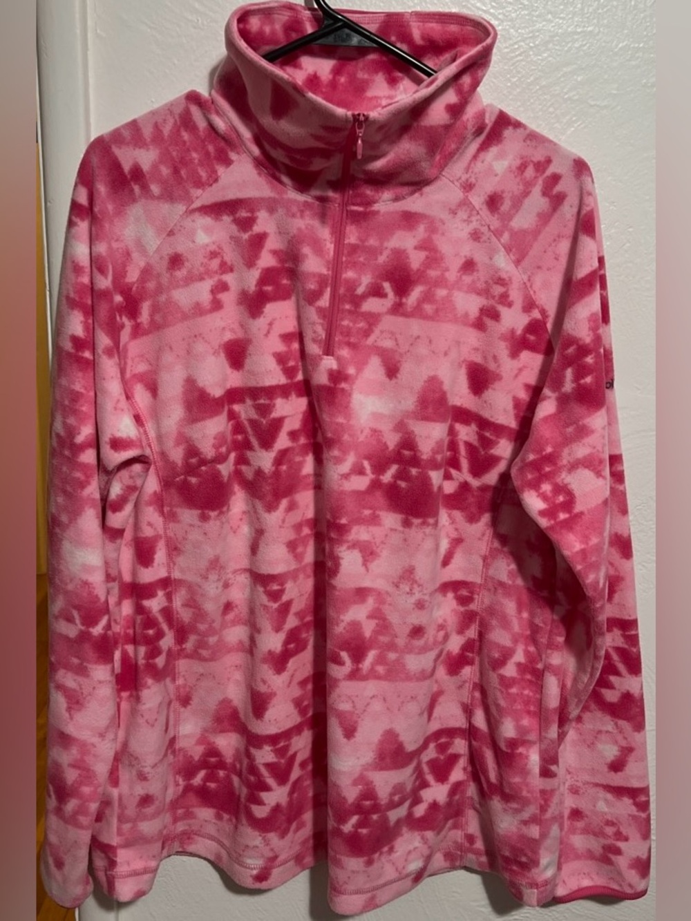 #31 NWOT Columbia Micropolar Artic Air Printed Quarter-Zip Pullover Size XXL